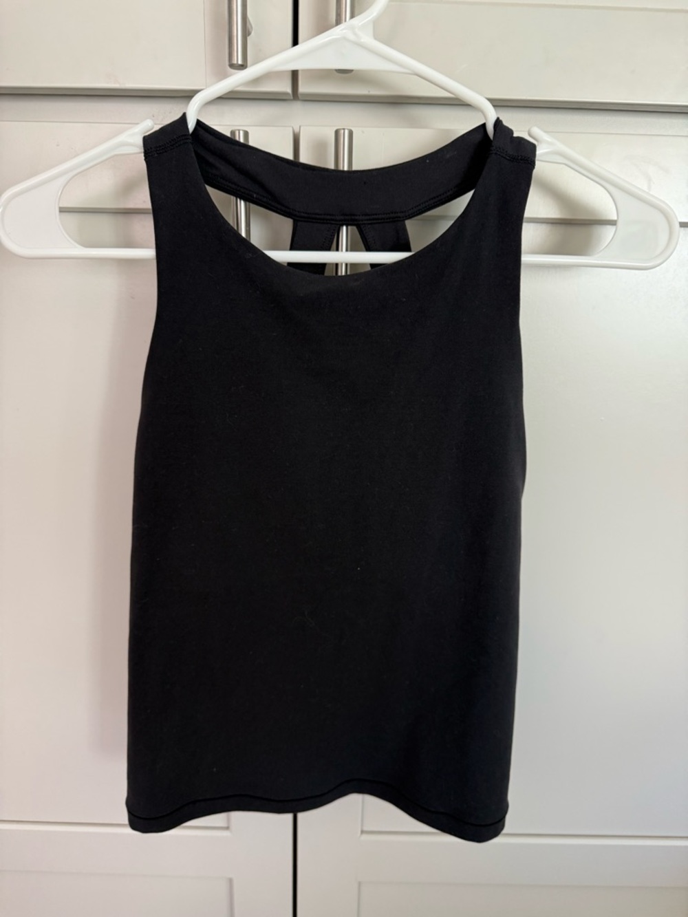 Athleta Black Built-In Bra Tank Top XS Racerback